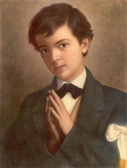 Traditional portrait of St Dominic Savio